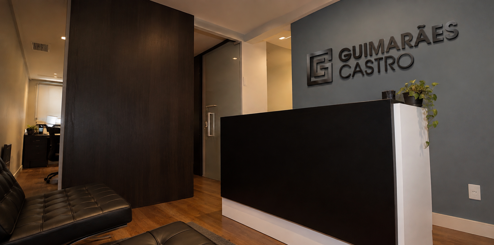 Recepção do escritório Guimarães e Castro